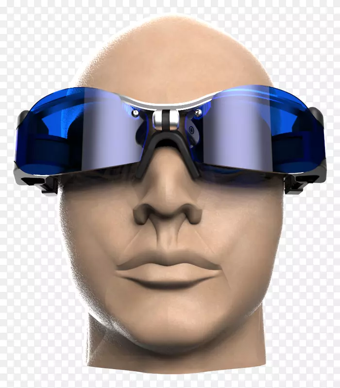 护目镜太阳镜潜水浮潜面具钴蓝头显示器