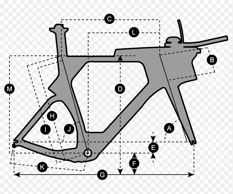 斯科特运动自行车几何斯科特等离子RC(2017)铁人三项-底部支架