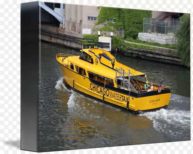 船芝加哥河水上运输芝加哥水上出租车水路船