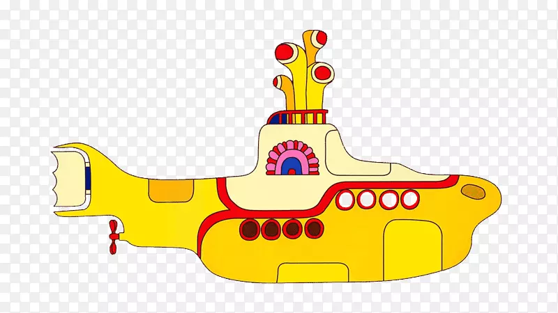 黄潜艇甲壳虫乐队贴花艺术-拥有陆地级潜艇