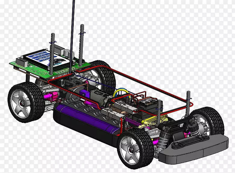 无线电控制汽车整车设计模型汽车