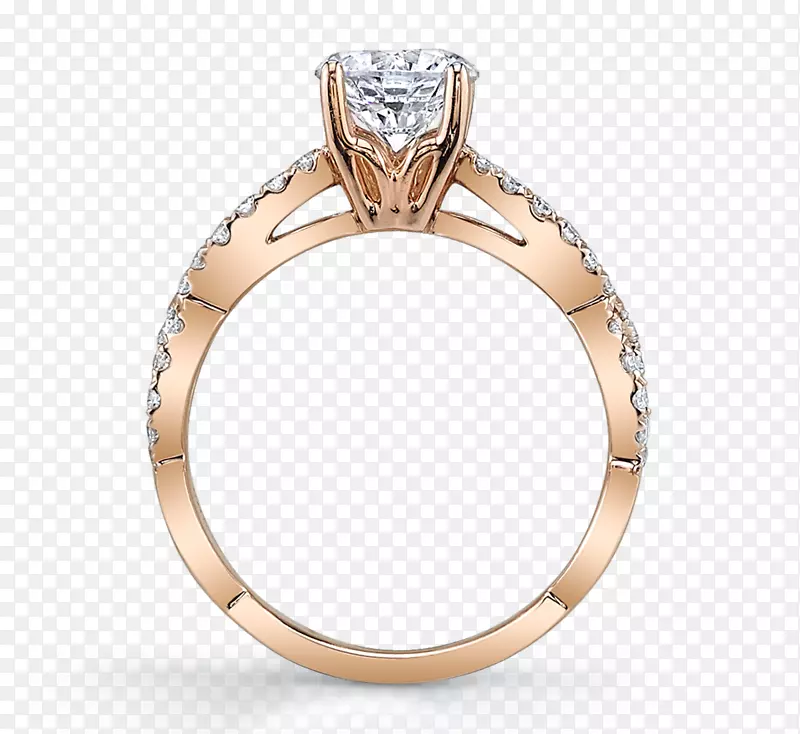 钻石神圣与合作订婚戒指珠宝-钻石