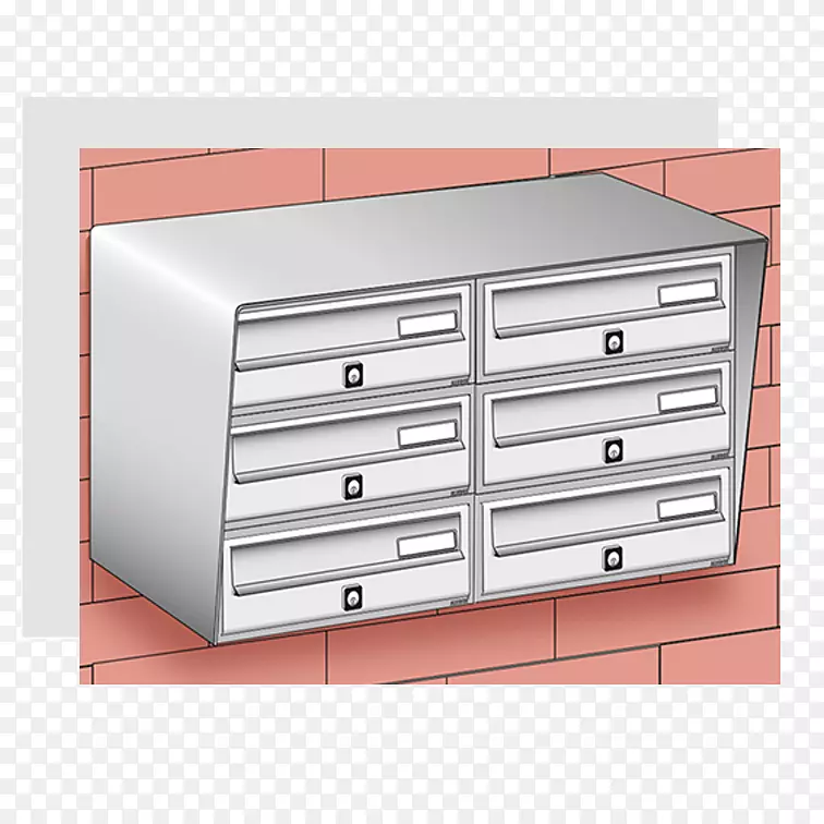 Alubox srl盒e Casellari邮件信箱抽屉共管-alluminio anodizzato