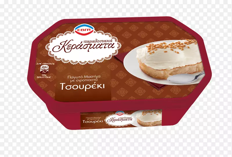 雪糕Tsoureki EVGA S.一种美味冰淇淋