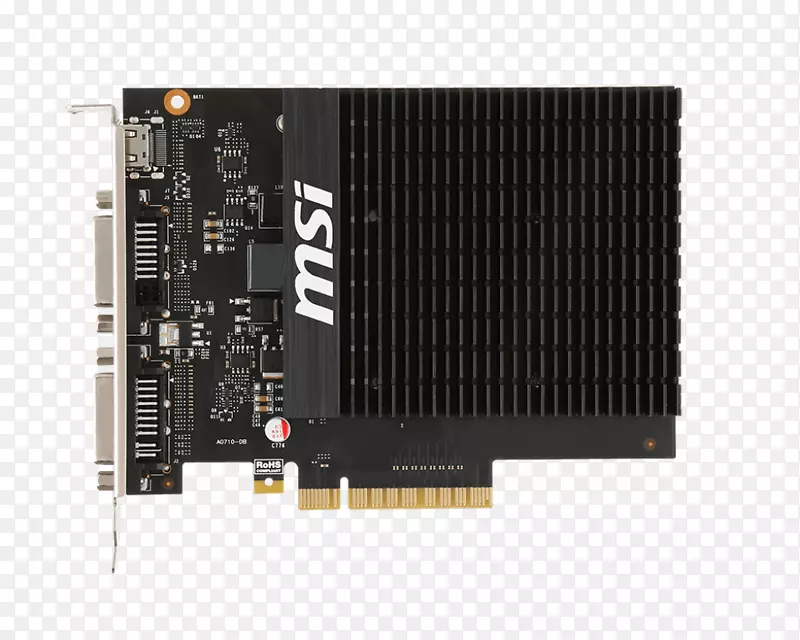 显卡和视频适配器NVIDIA GeForce GT 710 GDDR 3 SDRAM PCI Express-NVIDIA