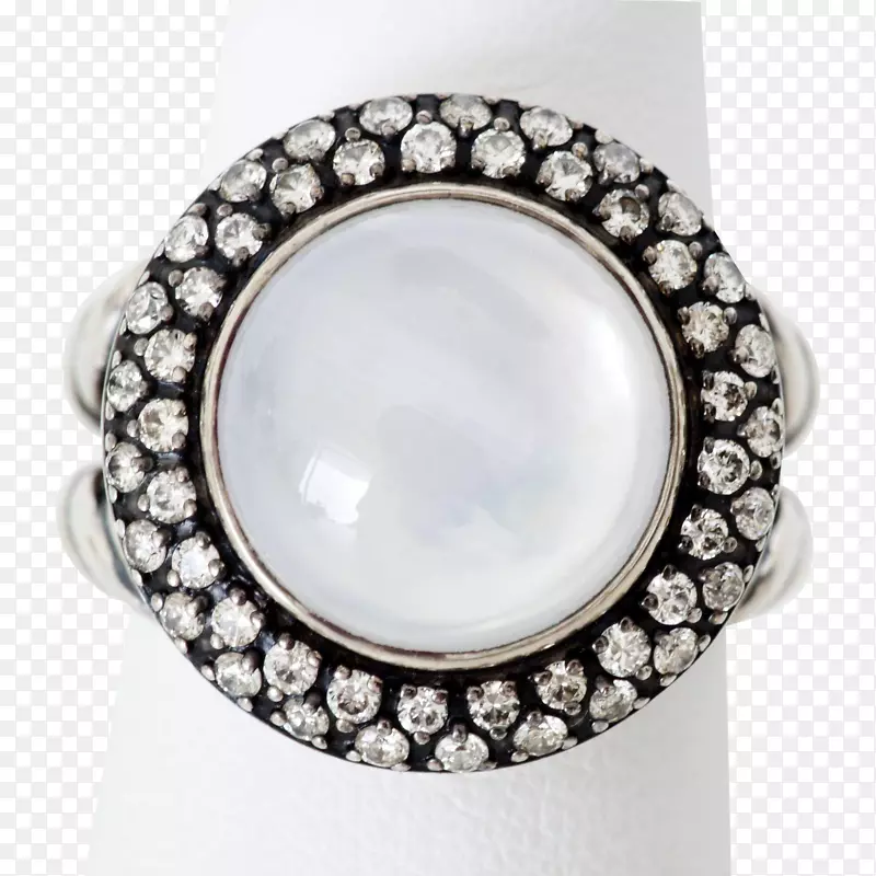 订婚戒指珍珠大卫尤曼钻石戒指