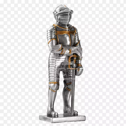 古典雕塑雕像骑士盔甲骑士