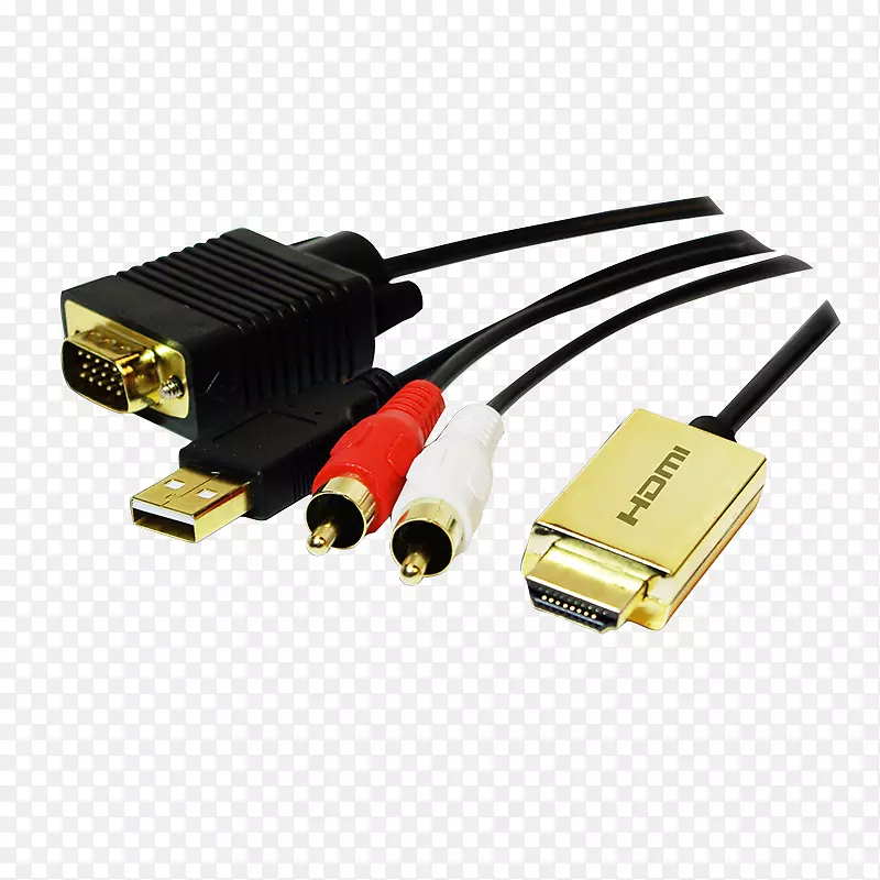 VGA连接器HDMI显示端口音频信号电缆VGA连接器