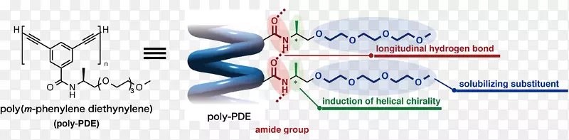 侧链碳纳米管聚合物有机化合物分子-三螺旋