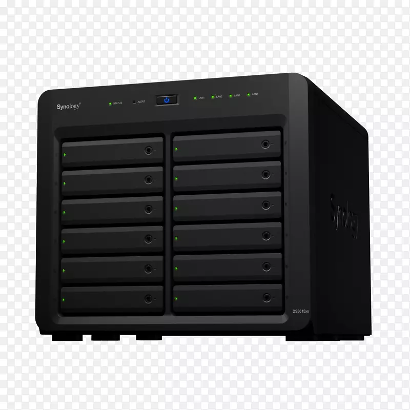 网络存储系统Synology磁盘站ds3617xs硬盘驱动器Synology公司。数据存储.链路聚合