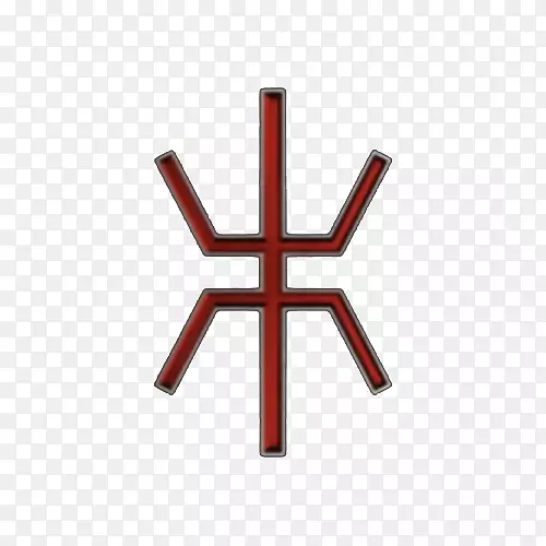 十字扇形艺术符号