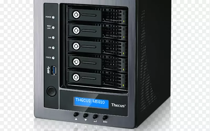 英特尔网络存储系统tecus n 5810 nas桌面以太网lan黑存储服务器数据存储-intel