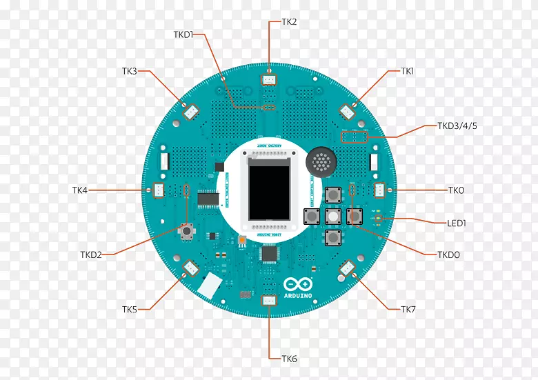 Arduino机器人原理图-机器人