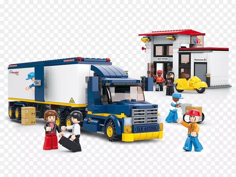 汽车卡车玩具块建造装置-汽车