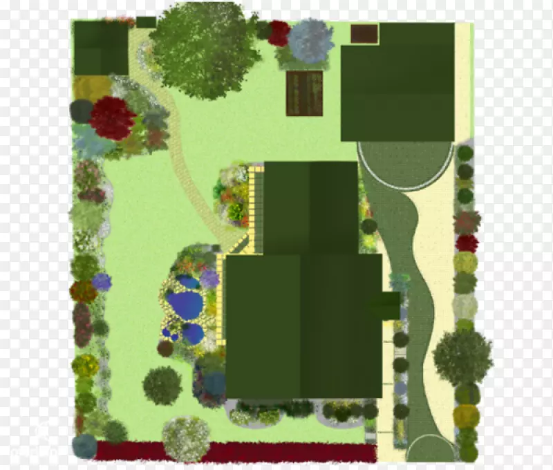 住宅花园技术制图工程-房屋