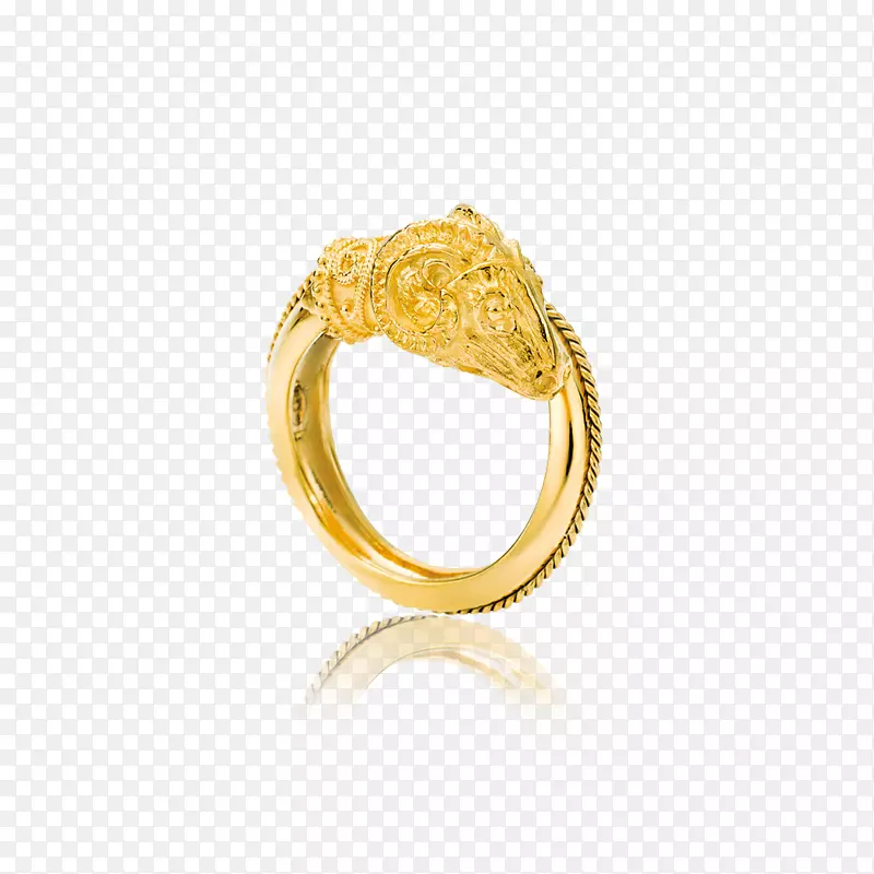 戒指金珠宝托克帕里亚桑EMA项链-戒指