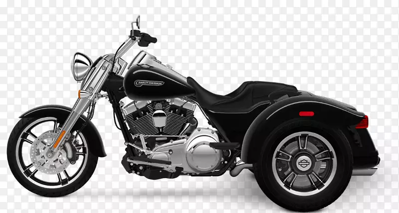 哈雷-戴维森自由轮黑河瀑布机动三轮车摩托车-摩托车
