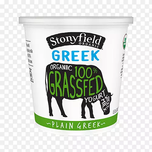 牛奶有机食品希腊美食Stonyfield农场公司。酸奶-牛奶