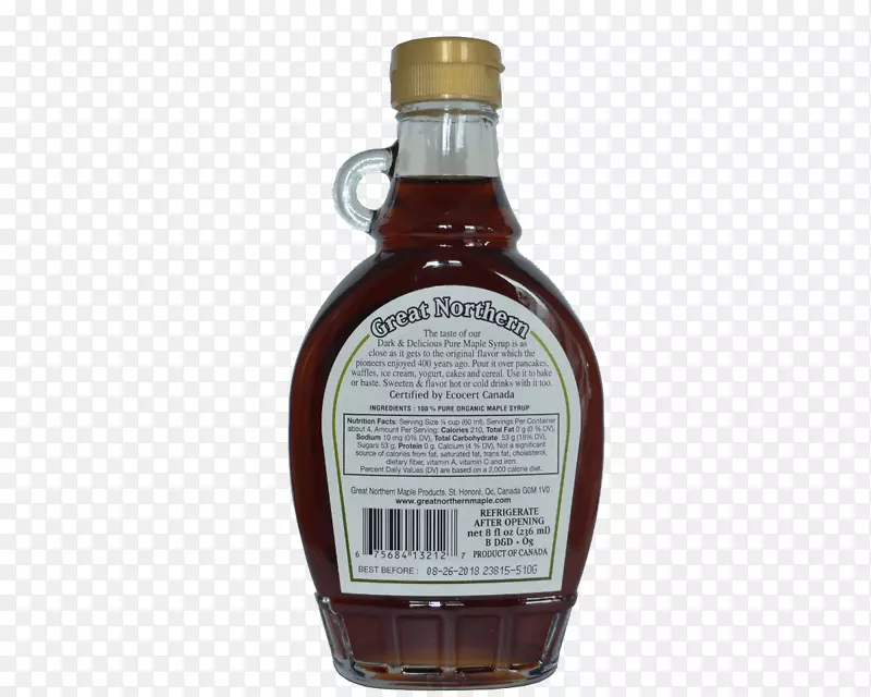甜品甜酒威士忌沙司-枫树糖浆瓶
