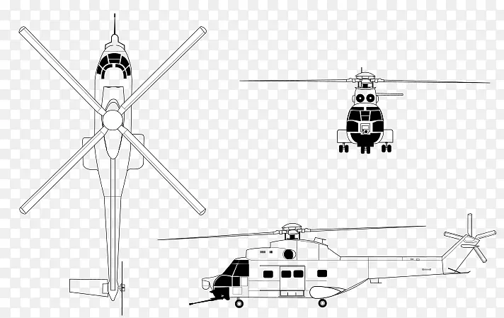 Iar 330直升机旋翼aérospace ale sa 330美洲狮欧洲直升机AS 332超级美洲狮-直升机