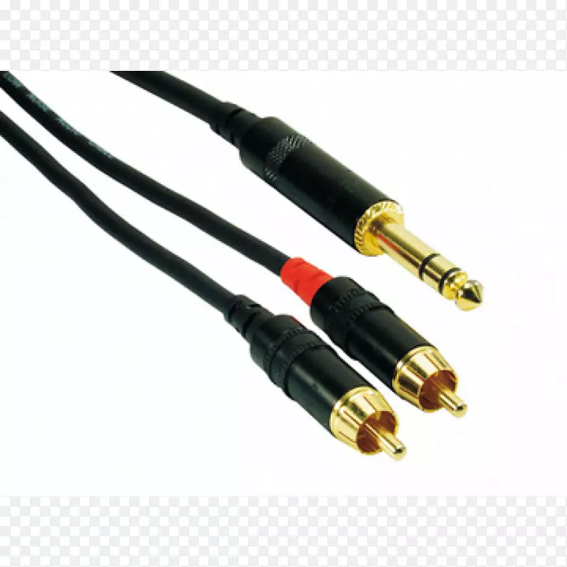 同轴电缆扬声器电线RCA连接器电缆XLR连接器