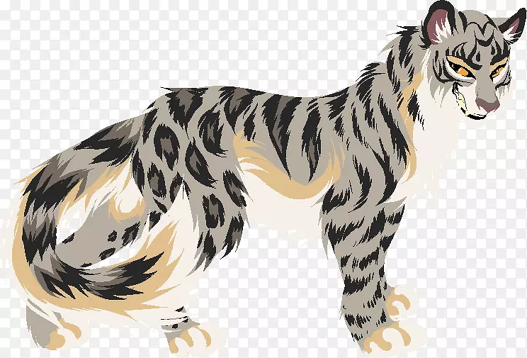 猫虎武士艺术动物-欧洲速记