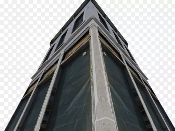立面窗顶角-摩天大楼三维模型