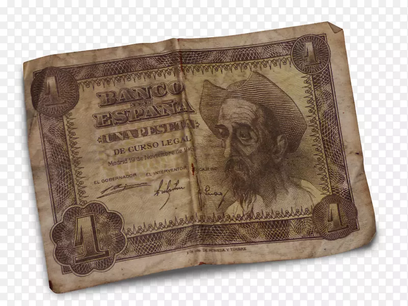 西班牙比塞塔货币现金西班牙钞票-堂吉诃德