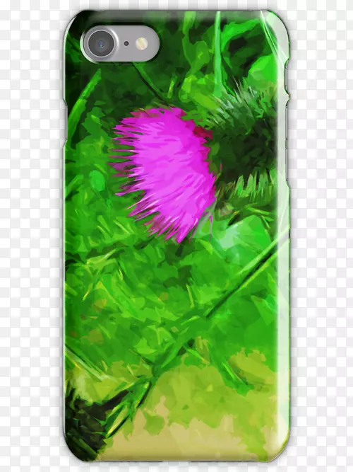 手机配件洋红色开花植物野花-印象派