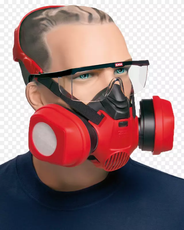 面罩呼吸器喷漆面罩