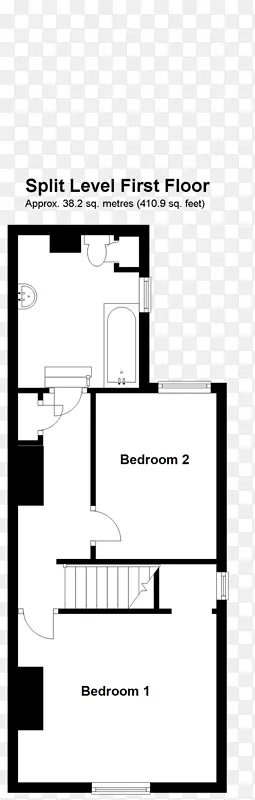 平面图开放式客厅房屋-怀特湖岛