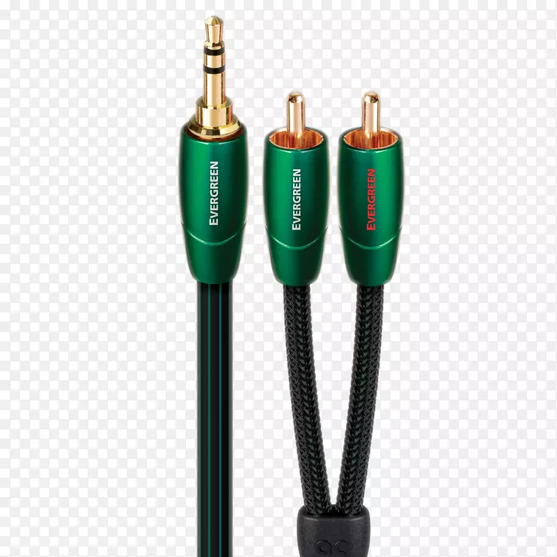 数字音频RCA连接器电缆AudioQuest电话连接器-金色立体声0