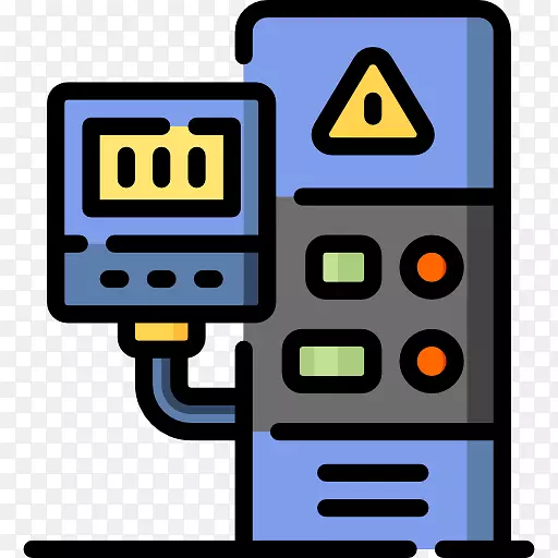 控制系统计算机图标.反应控制系统