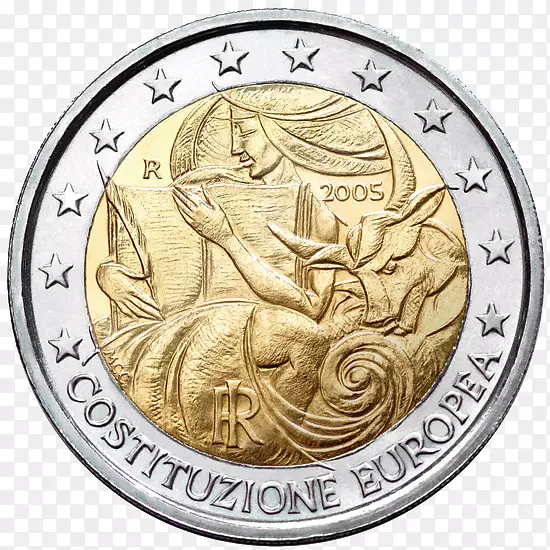 意大利2欧元纪念币2欧元2欧元硬币2欧元