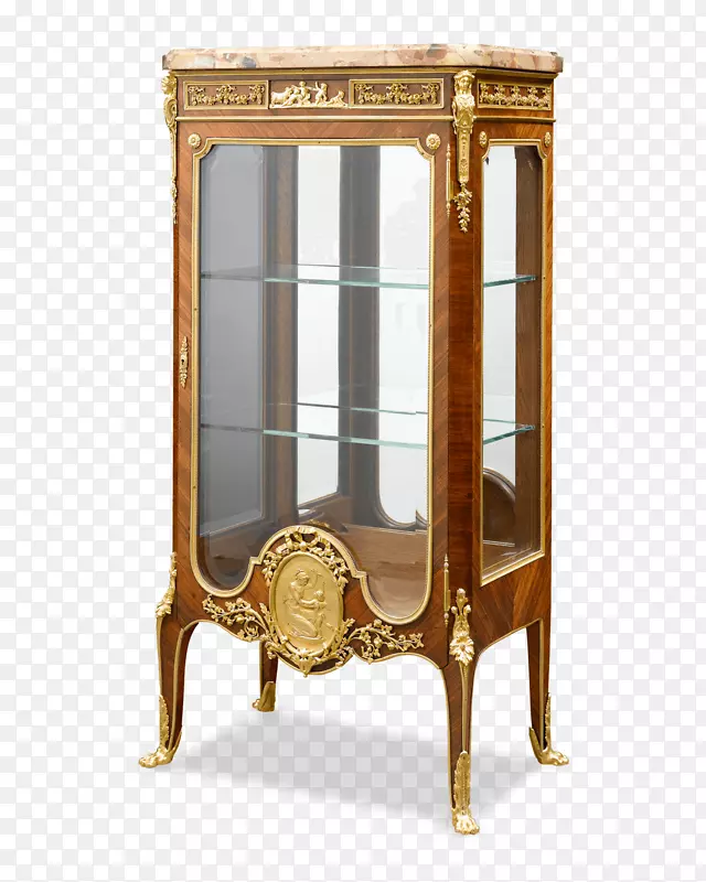 拿破仑三世型陈列柜古董桌