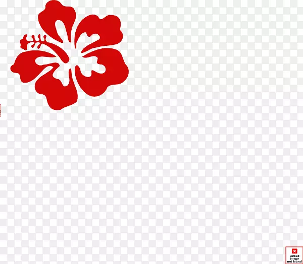 夏威夷芙蓉电脑图标剪辑艺术红珊瑚