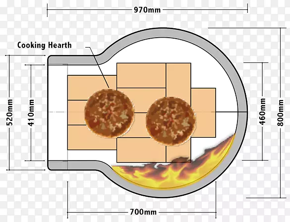 烧木烤箱比萨饼火砖烧制烤箱