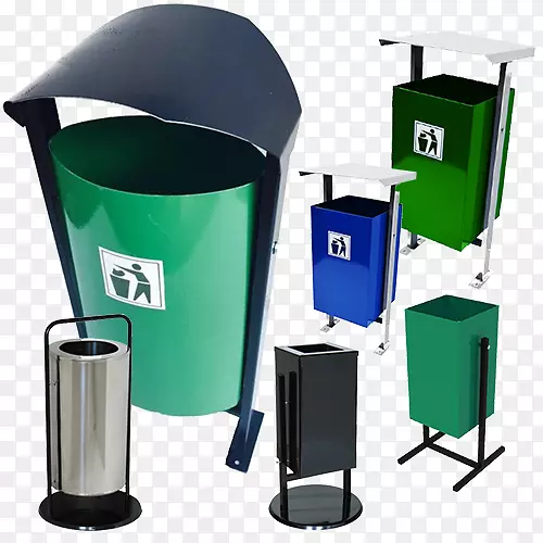 垃圾桶和废纸篮金属塑料回收箱.废物容器