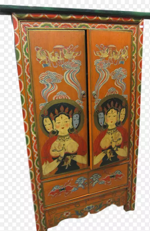 古尼泊尔亚沙龙架曼德勒瓷器柜
