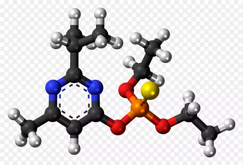 球棒模型化学分子Melam原子