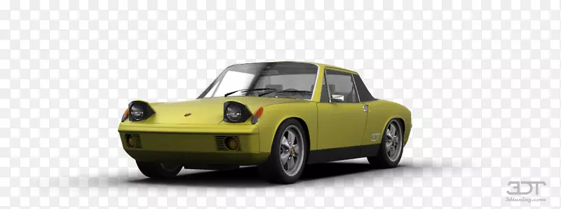 跑车紧凑型汽车设计模型-保时捷914