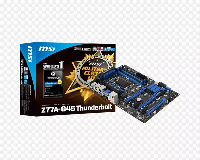 英特尔MSI ms-7752笔记本电脑主板z77a-G45 ver：1.1 skt 1155 DDR3 100%雷电lga 1155-lga 1155