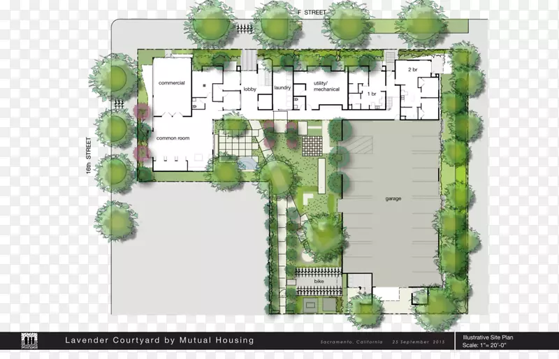 莫哈维罗建筑师庭院平面图-设计