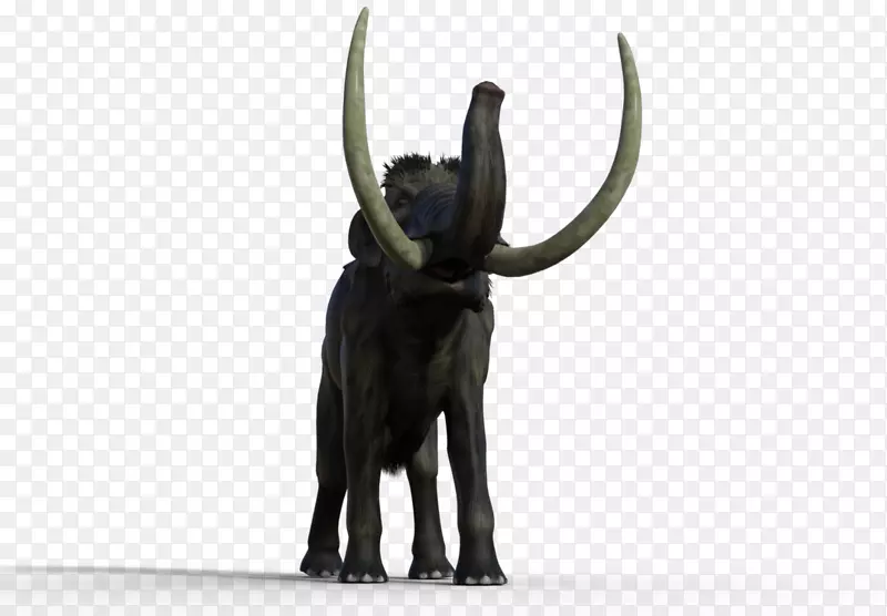 印度象非洲象雕塑-毛茸茸的猛犸象