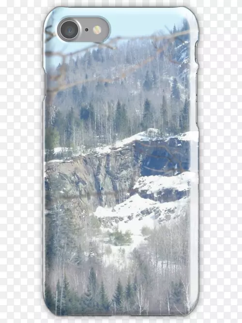 地质学手机配件微软蔚蓝现象手机-山上下雪