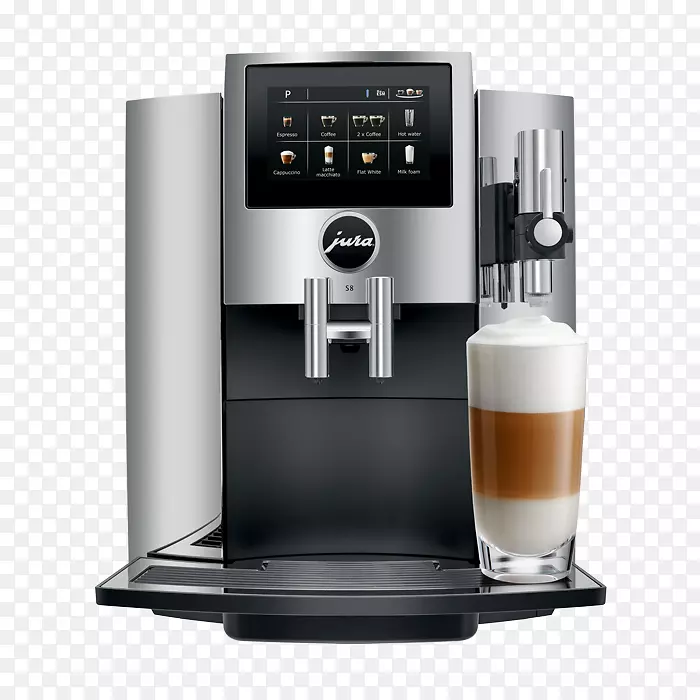 Jura s 8咖啡豆杯咖啡机浓缩咖啡卡布奇诺朱拉咖啡机Png