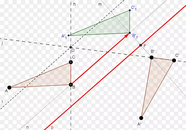 三角形点阵和直线结构