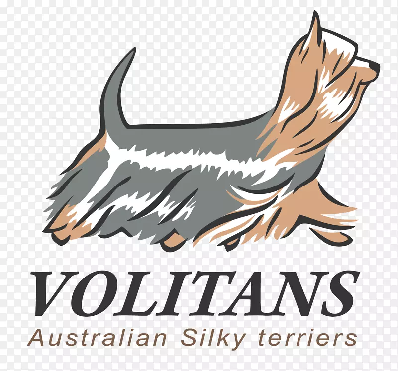 犬品牌标志剪贴画-澳洲丝毛猎犬