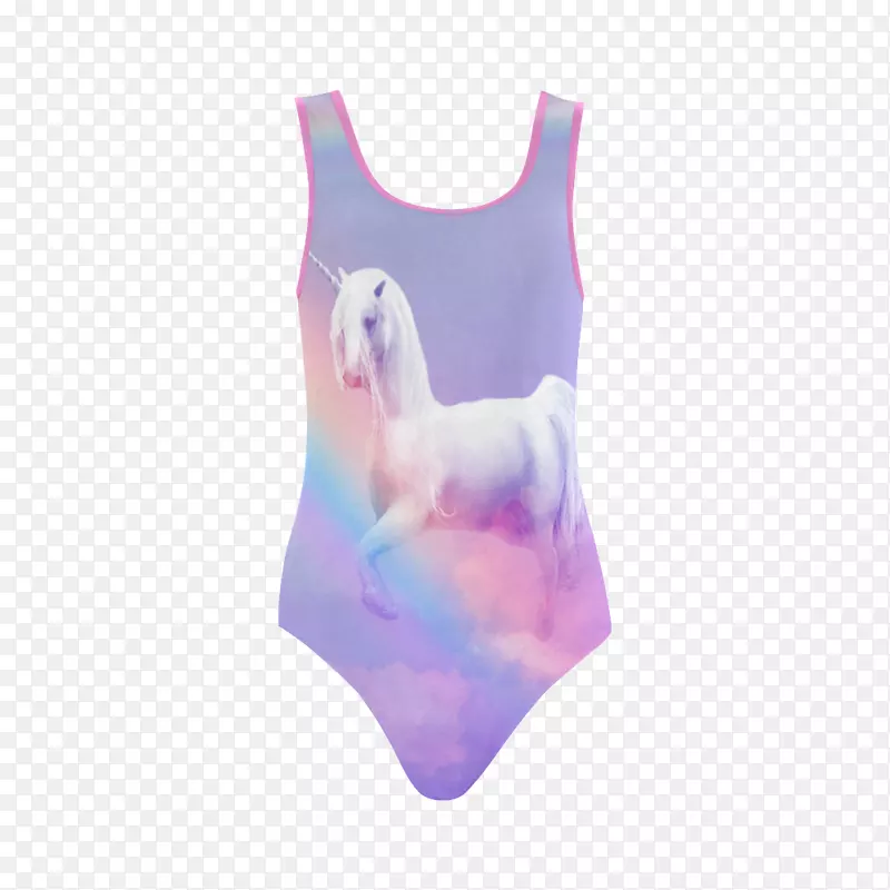 粉色m字长颈鹿-一件泳衣