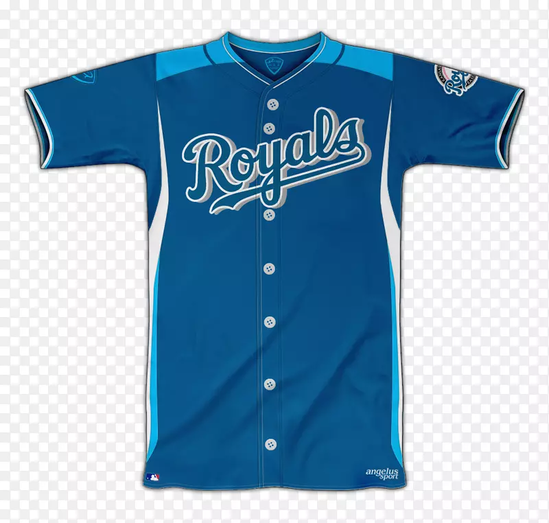 体育迷球衣堪萨斯城皇室棒球制服运动衫